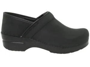 DANSKO Men's Narrow Professional Black Oiled Leather Clogs DANSKO Men's Narrow Professional Black Oiled Leather Clogs