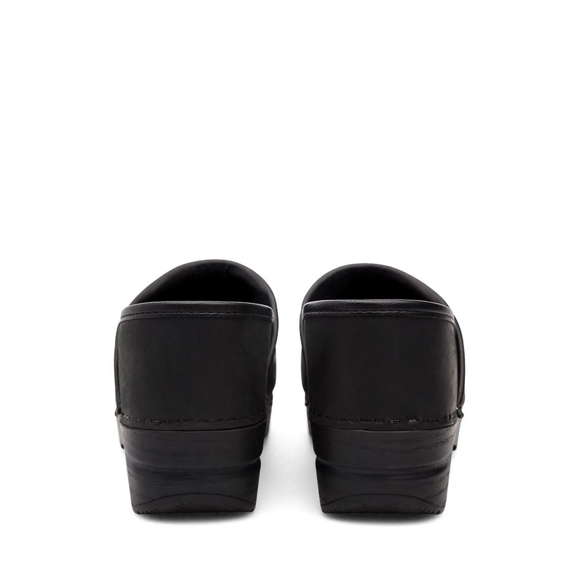 DANSKO WIDE Professional Black Oiled Leather Clogs