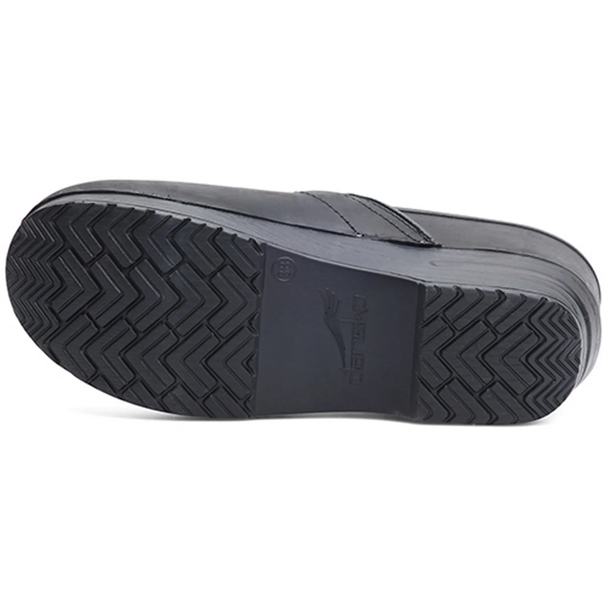 DANSKO WIDE Professional Black Oiled Leather Clogs