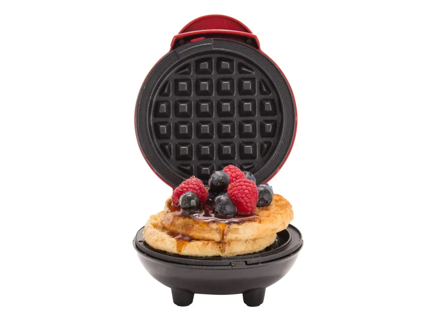 Dash Mini Waffle Maker 4 inch 350 Watts (Red) | No 1 Brand in US | Non-Stick Waffle Maker Machine | Dual Side Heating, Easy to Store |Housewarming Gift, Wedding Gift