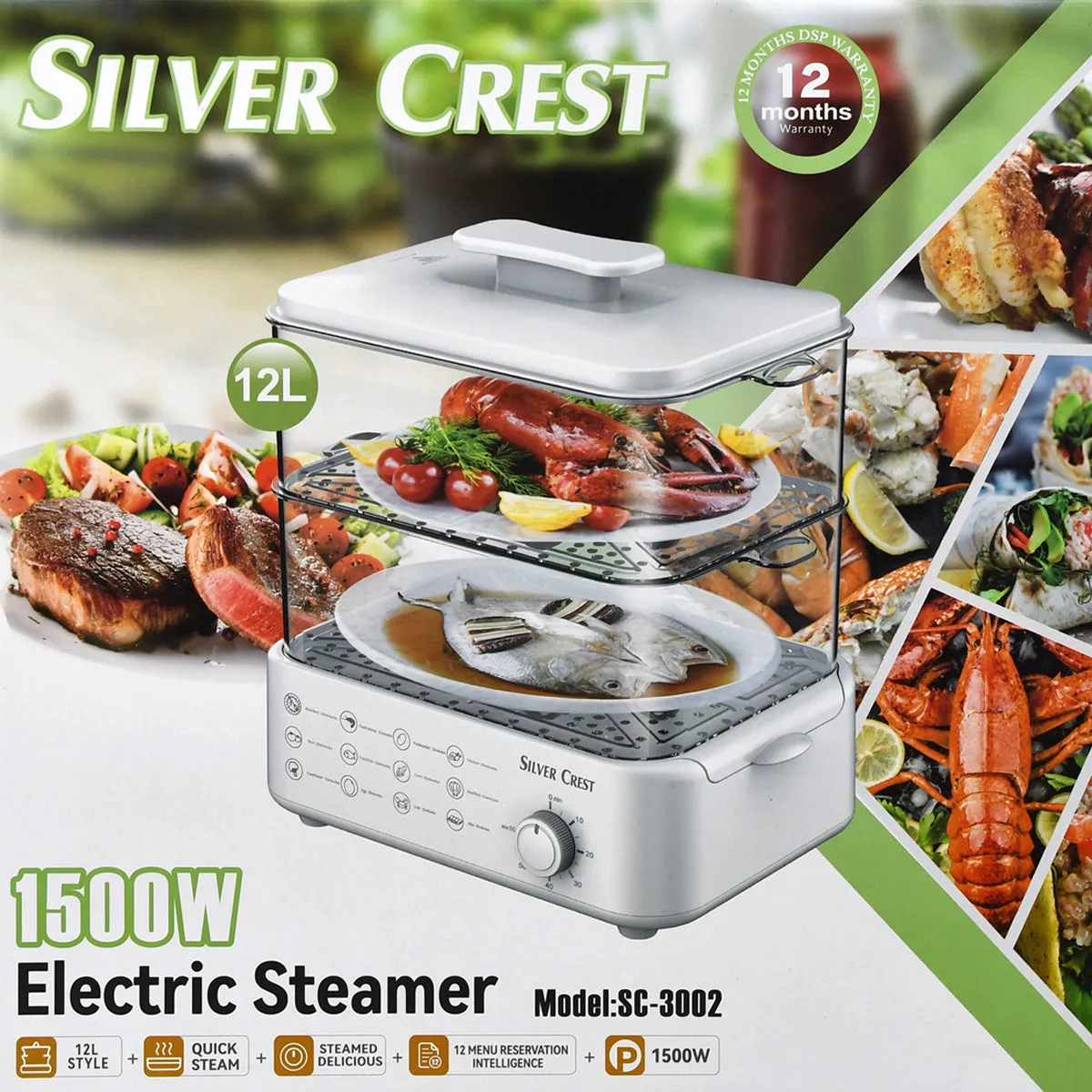 Electric Steamer 1500W