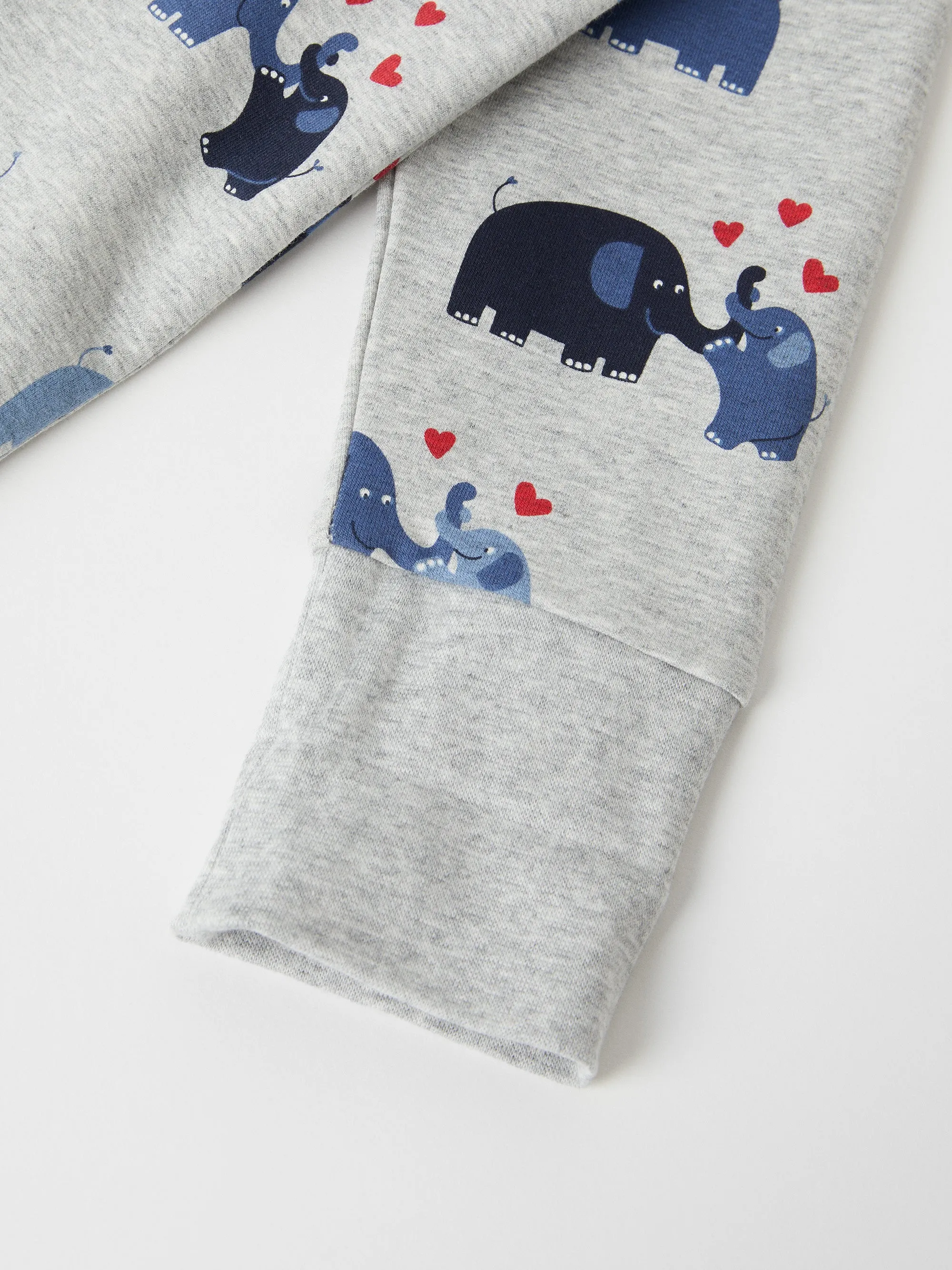 Elephants & Hearts Baby All-in-one
