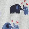 Elephants & Hearts Baby All-in-one