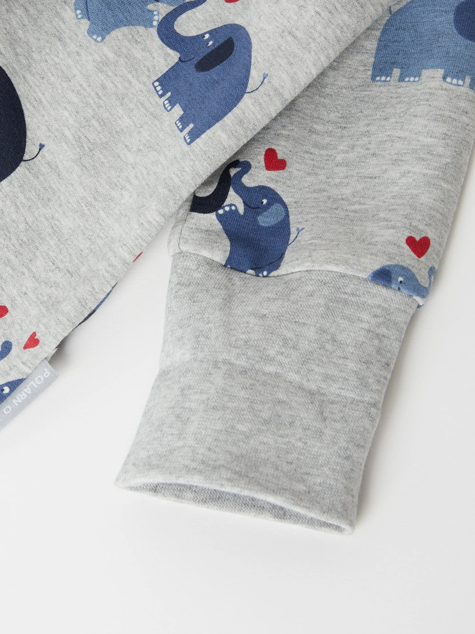 Elephants & Hearts Baby All-in-one