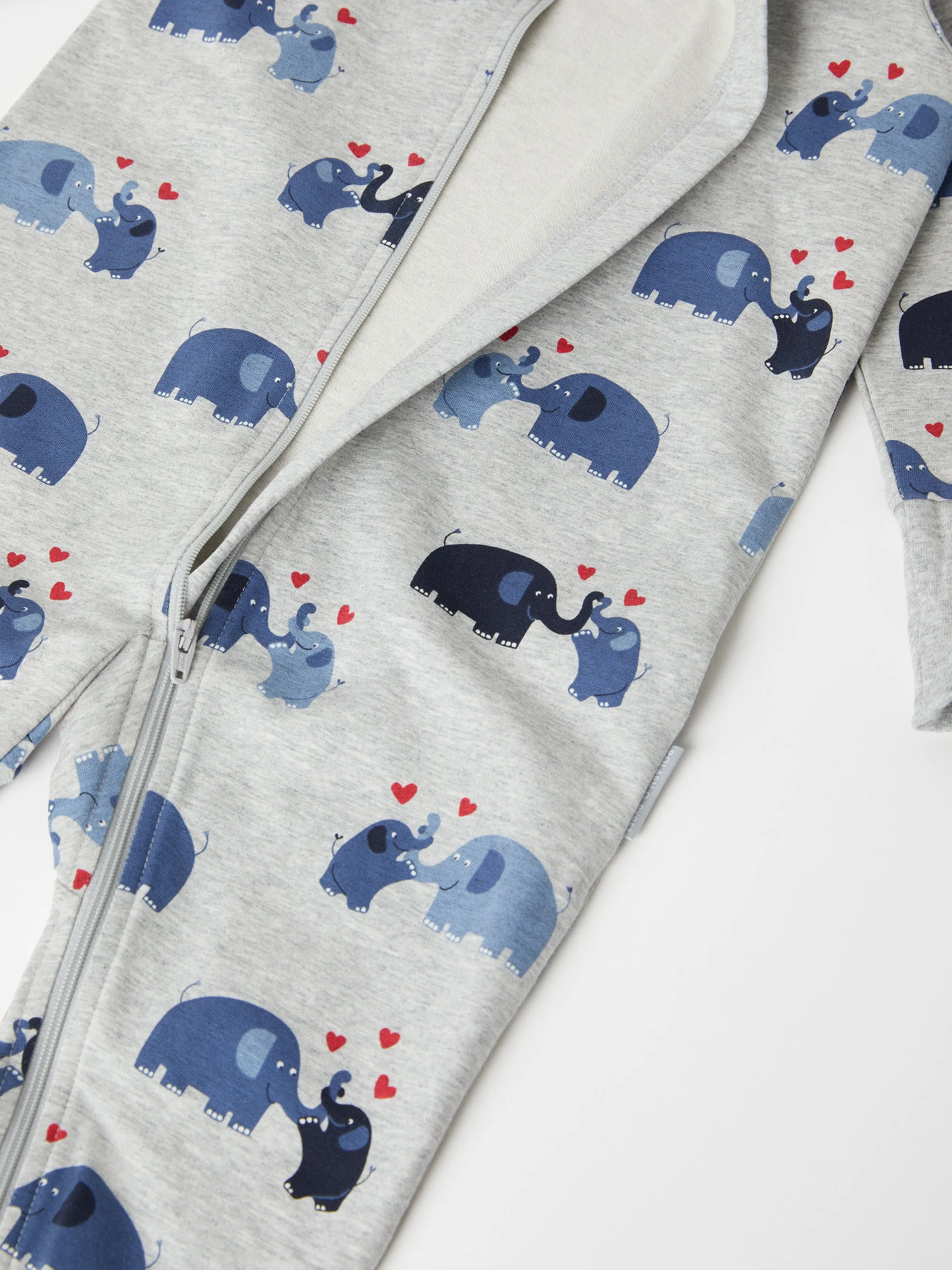 Elephants & Hearts Baby All-in-one