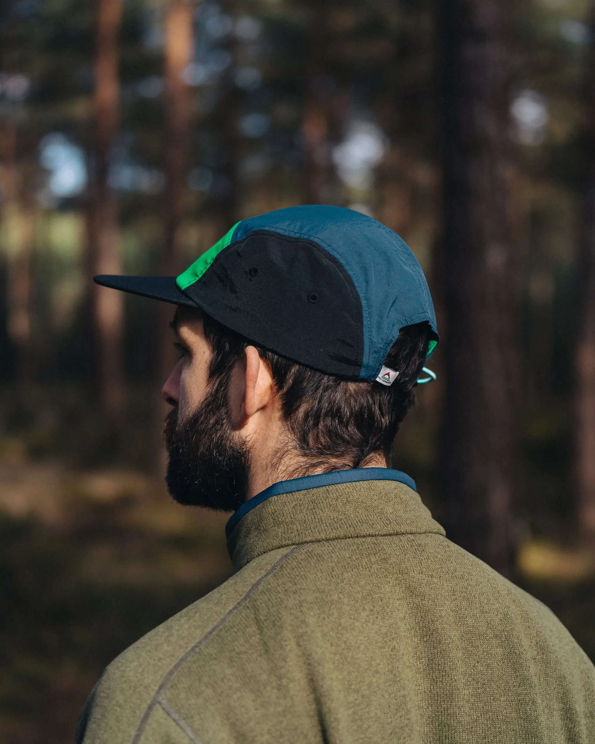 Emerge 5 Panel Trail Cap - Stem Green