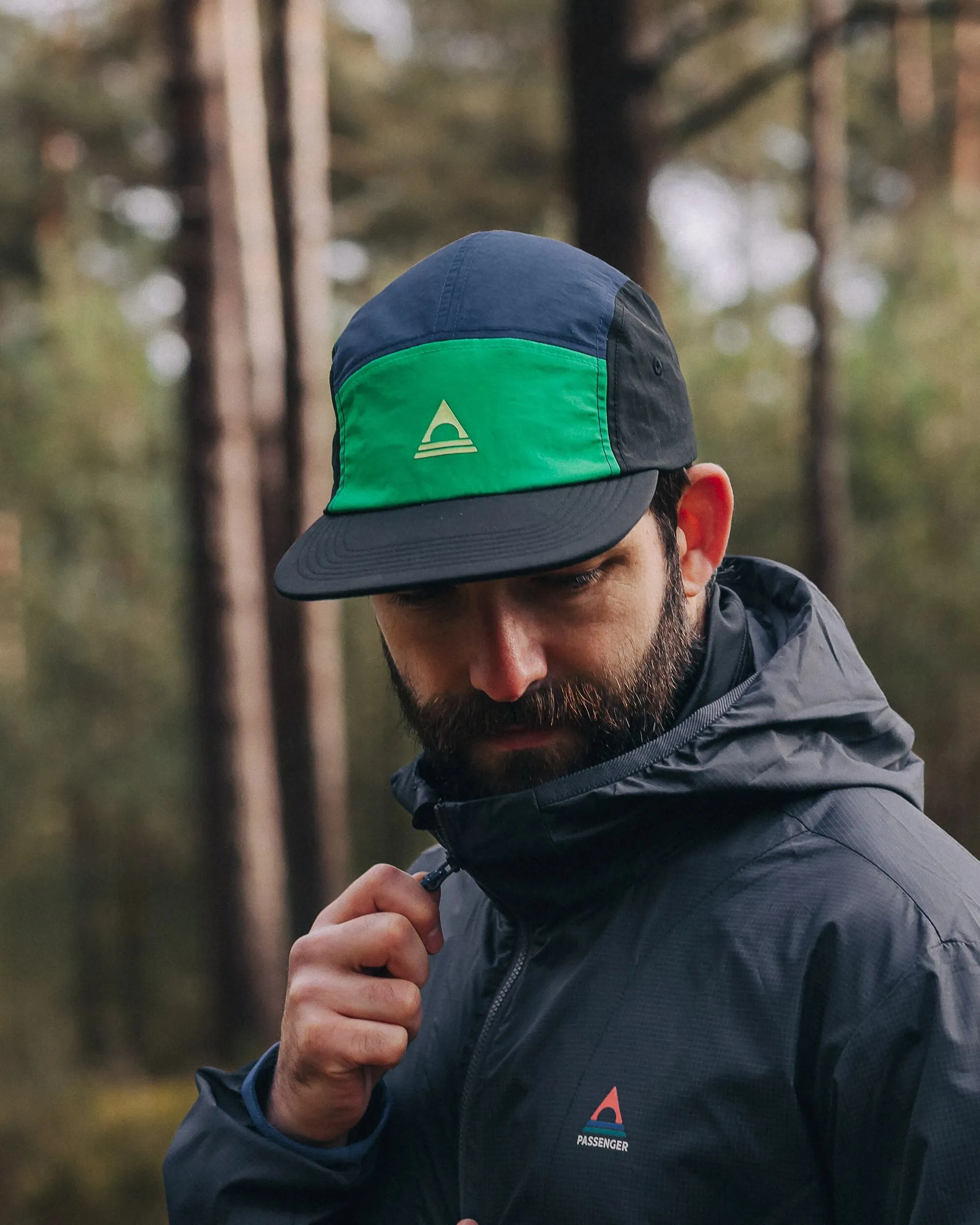 Emerge 5 Panel Trail Cap - Stem Green