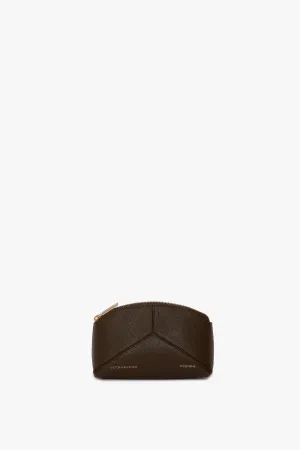 Exclusive Victoria Mini Wash Bag In Khaki Leather Exclusive Victoria Mini Wash Bag In Khaki Leather