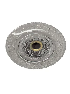 Fleur de Lis pattern Footed Plate Fleur de Lis pattern Footed Plate