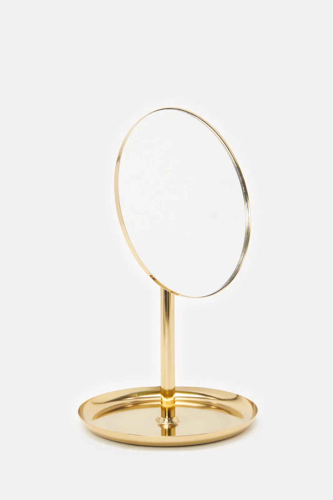 Gold Single Side Mirror With A Tray