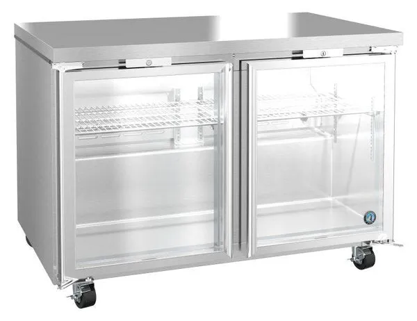 Hoshizaki UR48A-GLP01 48" Refrigerator Two Section Undercounter, Stainless Doors with Locks