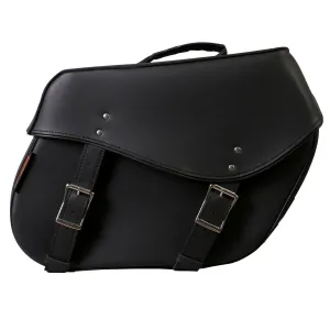 Hot Leathers SDB1006 Large Wide 2-Buckle PVC Saddle Bags 15X12X7 Hot Leathers SDB1006 Large Wide 2-Buckle PVC Saddle Bags 15X12X7