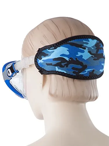 Innovative Scuba Concepts Scuba Diving Mask Strap Wrapper Blue Camouflage