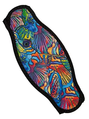 Innovative Scuba Concepts Strap Wrapper Neoprene Mask Strap Cover - Fish School Innovative Scuba Concepts Strap Wrapper Neoprene Mask Strap Cover - Fish School