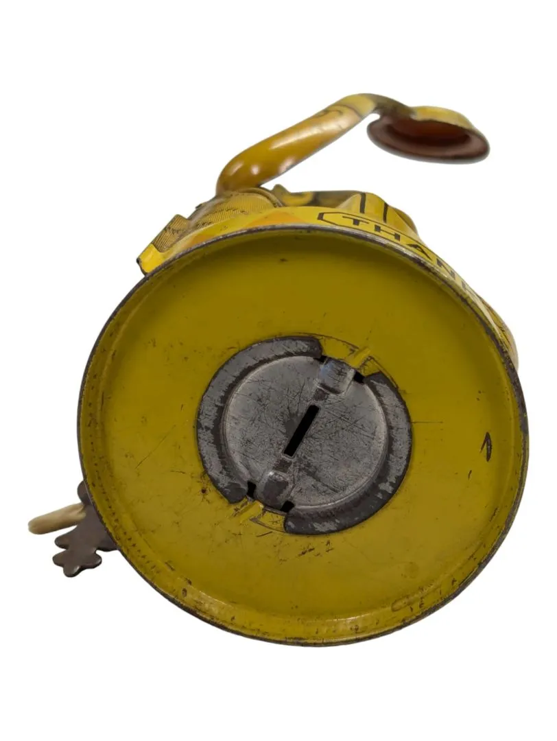 J Chein Vintage Tin Litho Monkey Bank Toy