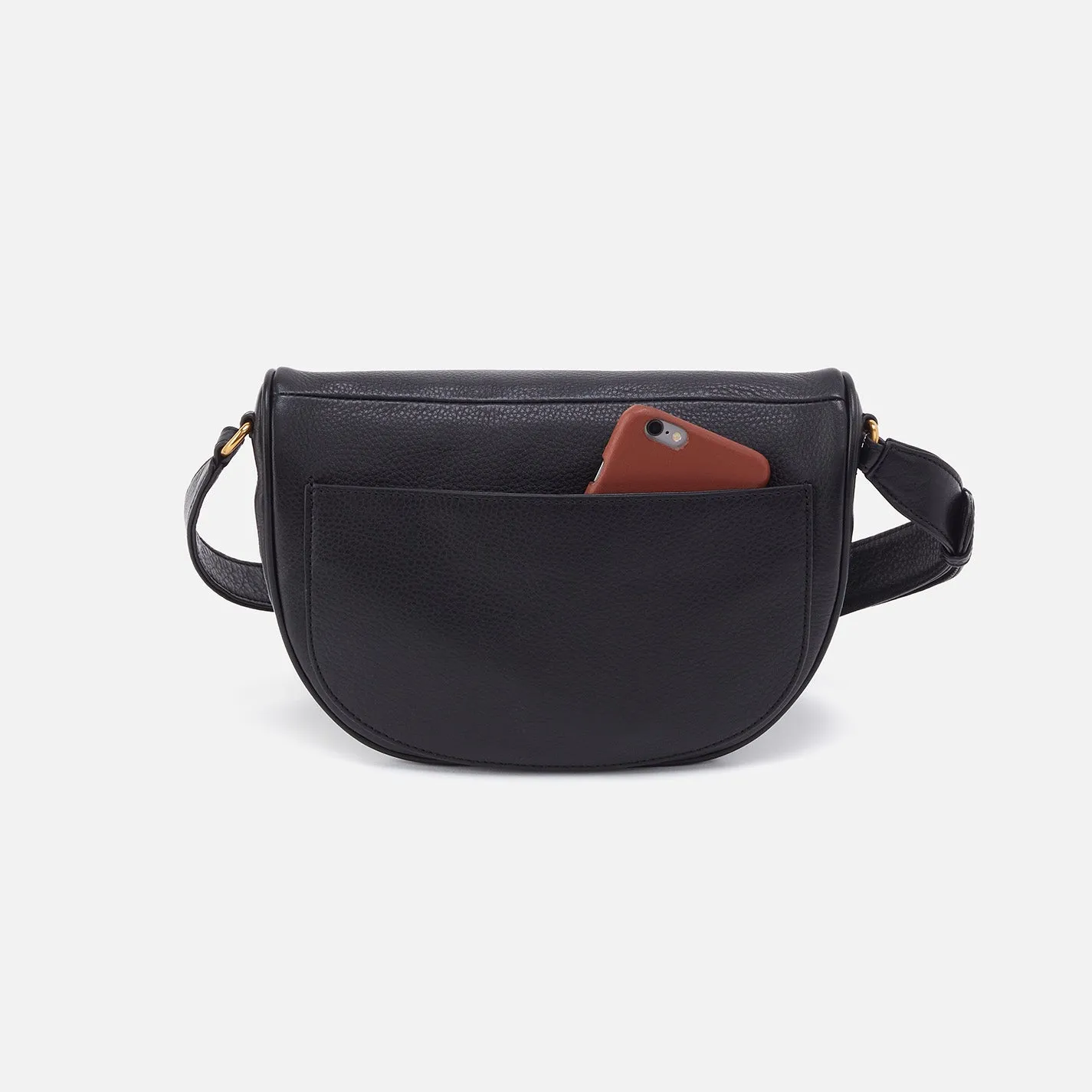 Juno Belt Bag In Pebbled Leather - Black
