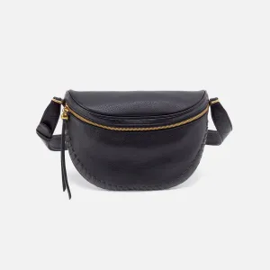 Juno Belt Bag In Pebbled Leather - Black Juno Belt Bag In Pebbled Leather - Black