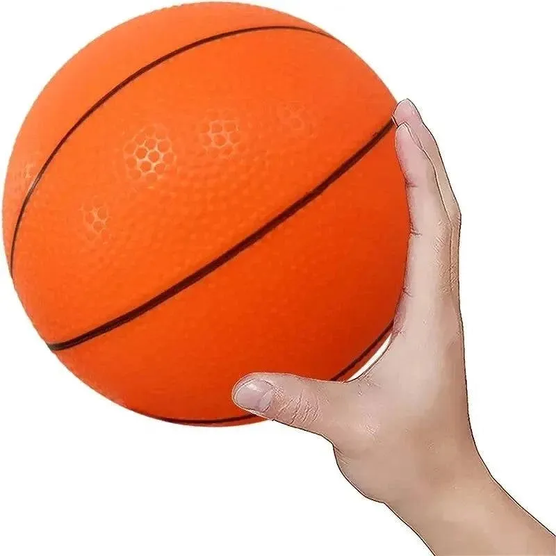 Kid Toy Squeeze Soft Foam Rubber Ball Orange Hand Wrist Exercise Stress Relief Colorful Squeezing Ball Basketball Training Ball