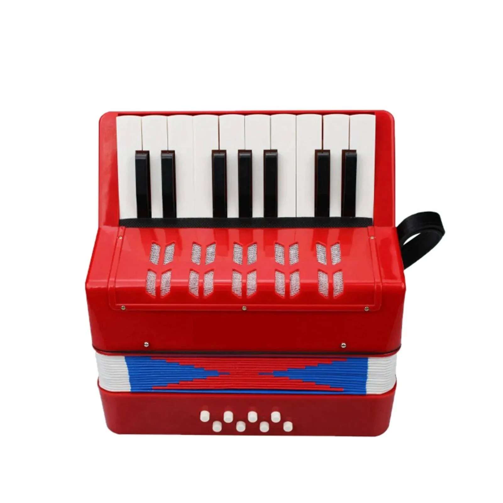 Kids Children Accordion 17-Key 8 Bass Mini Small Accordion Educational Musical Instrument for Beginner Birthday Gift