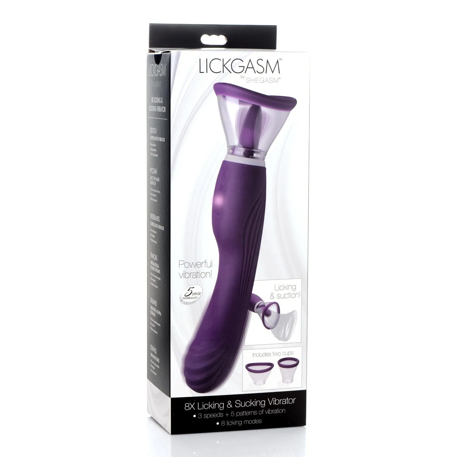 Lickgasm 8x Licking And Sucking Vibrator