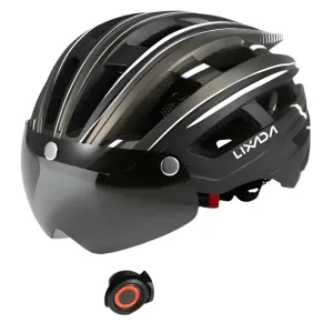 Lixada Bicycle Helmet LED Moutain Road USB Rechargeable Light Cycling Helmet For Man Sun Visor Goggles Men MTB Bike Headgear Lixada Bicycle Helmet LED Moutain Road USB Rechargeable Light Cycling Helmet For Man Sun Visor Goggles Men MTB Bike Headgear