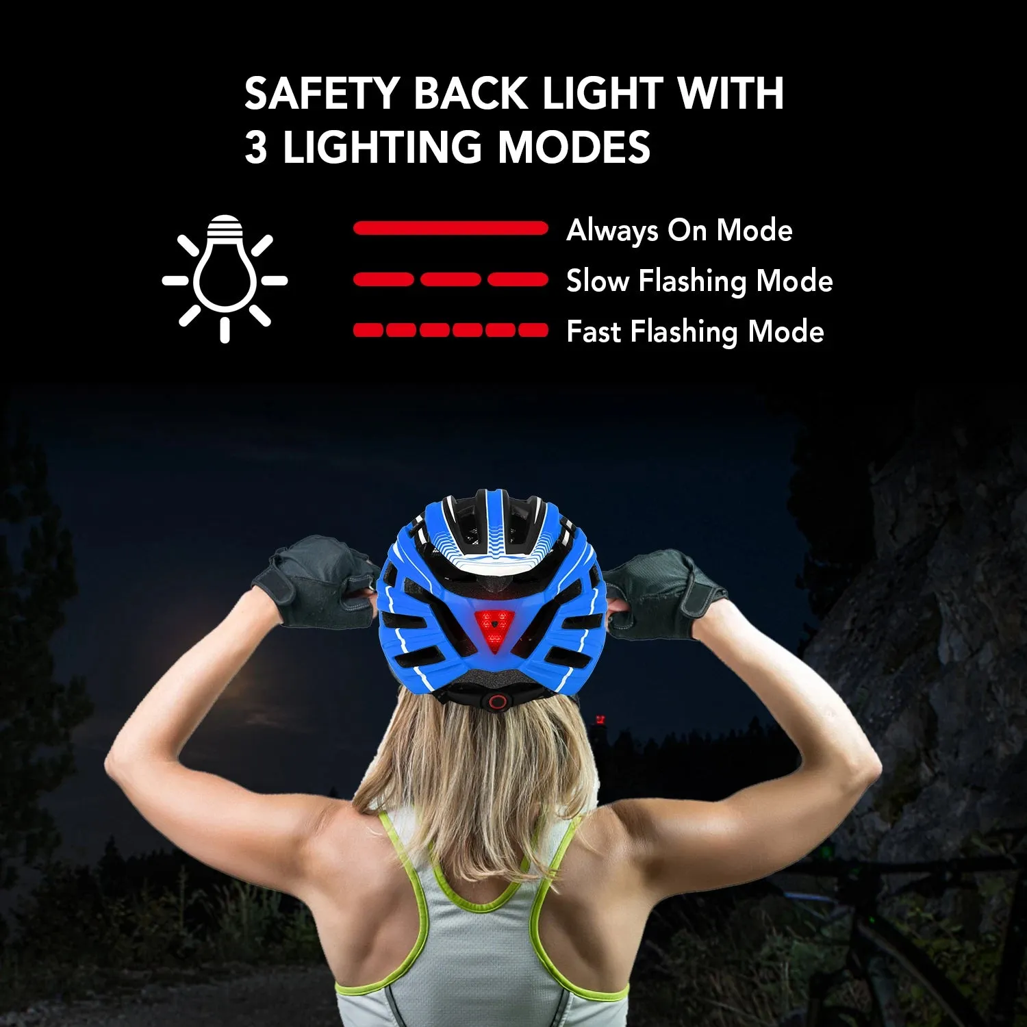 Lixada Bicycle Helmet LED Moutain Road USB Rechargeable Light Cycling Helmet For Man Sun Visor Goggles Men MTB Bike Headgear