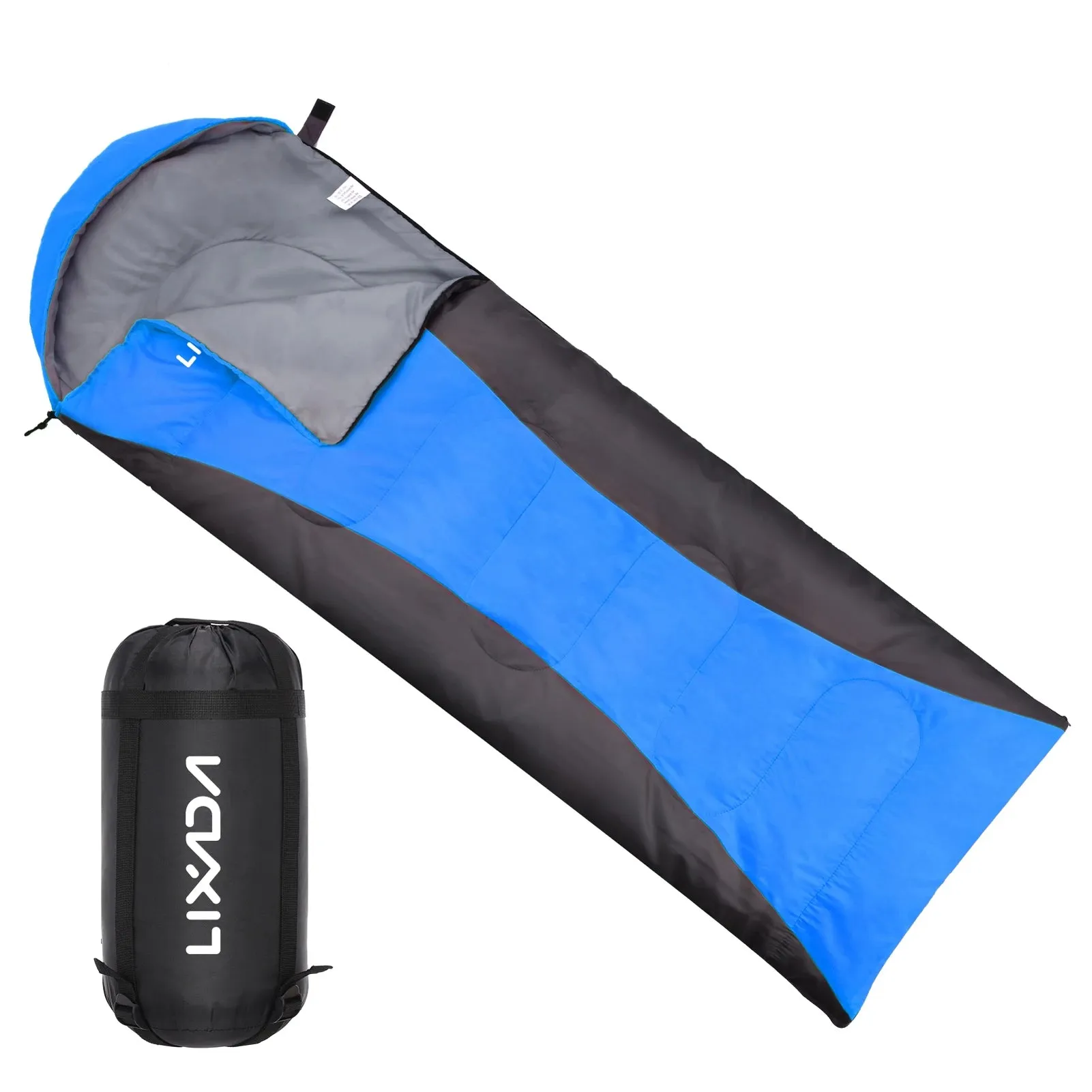 Lixada Sleeping Bag 4-Season Camping Warm Sleeping Bag Waterproof with Storage Bag for All Season Hiking Outdoor Adventure