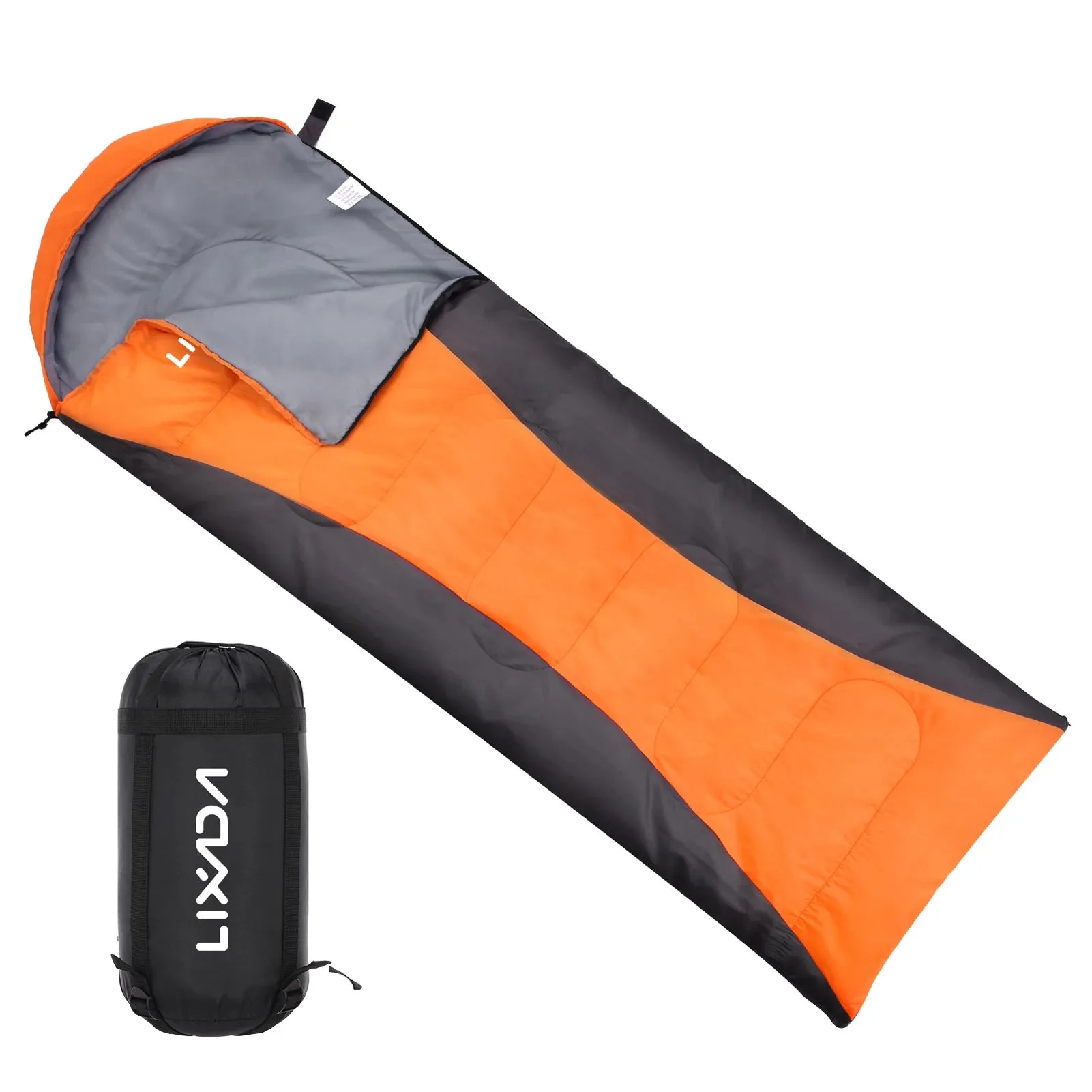 Lixada Sleeping Bag 4-Season Camping Warm Sleeping Bag Waterproof with Storage Bag for All Season Hiking Outdoor Adventure