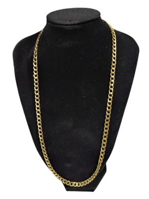 Long Chained Stainless Steel Gold Necklace