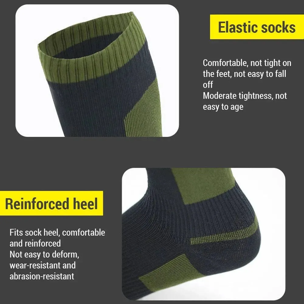 Long Tube Socks Waterproof Socks for Outdoor Activities Hiking Cycling Camping Keep Feet Warm and Dry