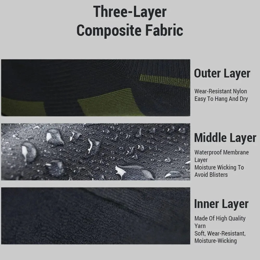 Long Tube Socks Waterproof Socks for Outdoor Activities Hiking Cycling Camping Keep Feet Warm and Dry