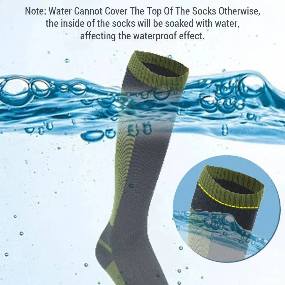 Long Tube Socks Waterproof Socks for Outdoor Activities Hiking Cycling Camping Keep Feet Warm and Dry