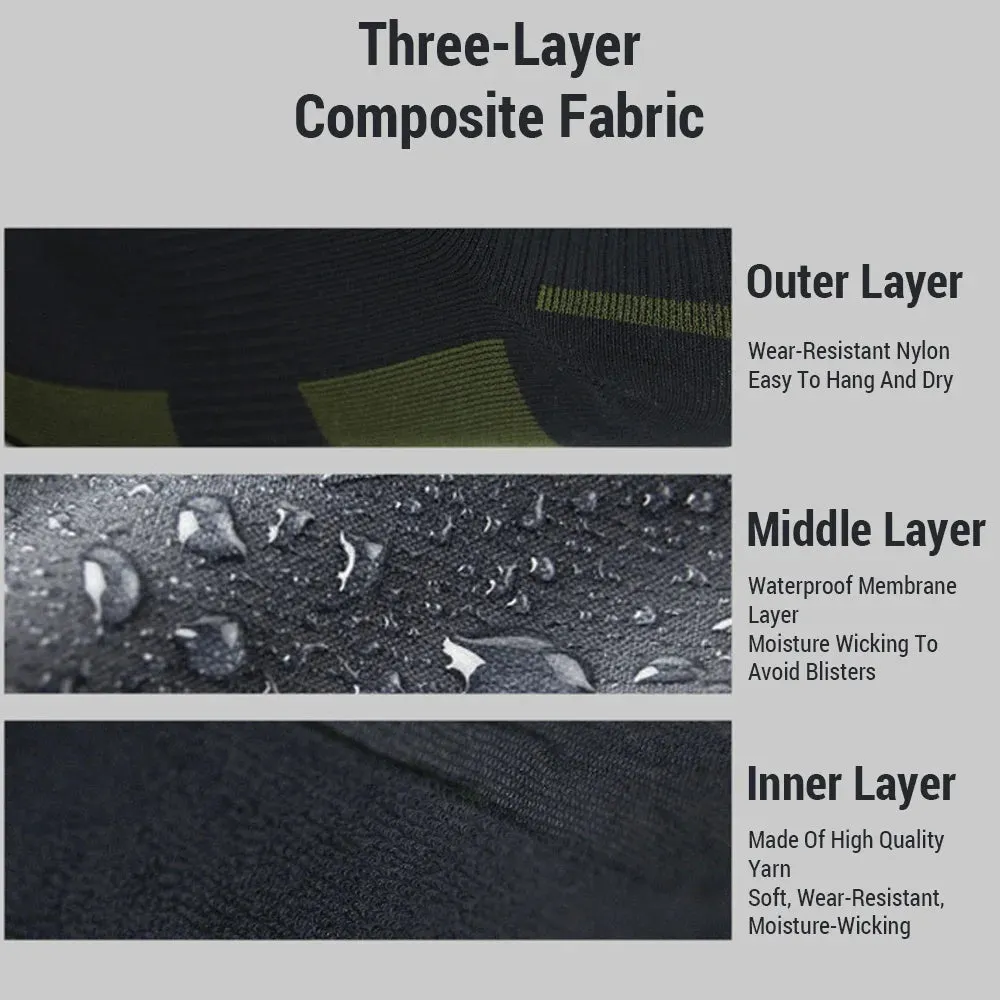 Long Tube Socks Waterproof Socks for Outdoor Activities Hiking Cycling Camping Keep Feet Warm and Dry