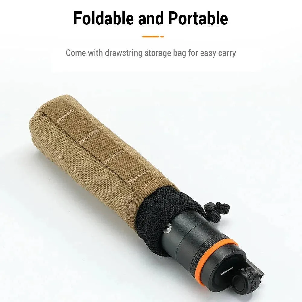 Manual Coffee Grinder Stainless Steel Conical Burr Coffee Grinder with Folding Handle for Camping