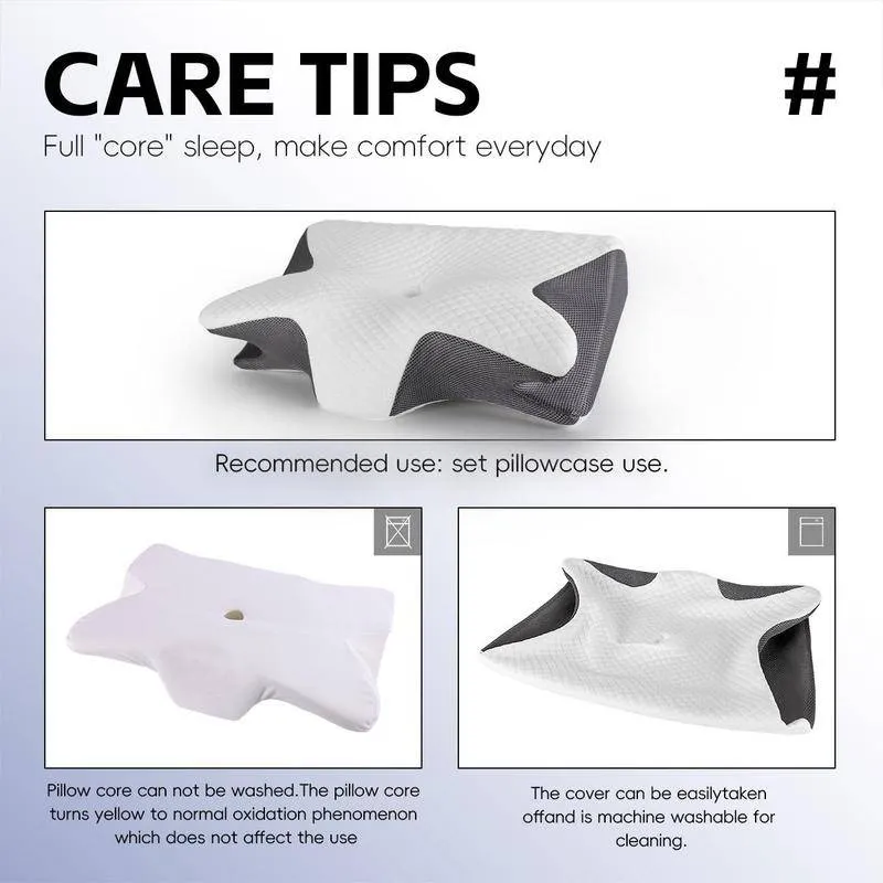 Memory Foam Neck Pillow, 1 Count Soft Comfortable Neck Support Pillow, Halloween Decor Neck Rest Cushion for Sleeping, Sleeping Pillow, Soft Neck Pillow, Bedroom Accessories, Boyfriend Gifts, Halloween Gifts