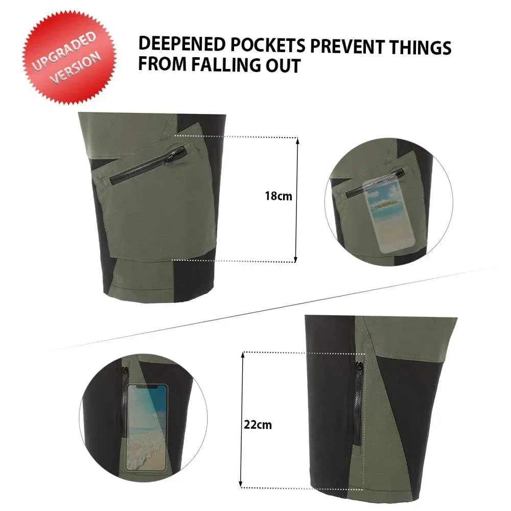 Men 3D Padded Mountain Bike Cycling Shorts Breathable Loose-Fit Outdoor Sports MTB Cycling Running Shorts