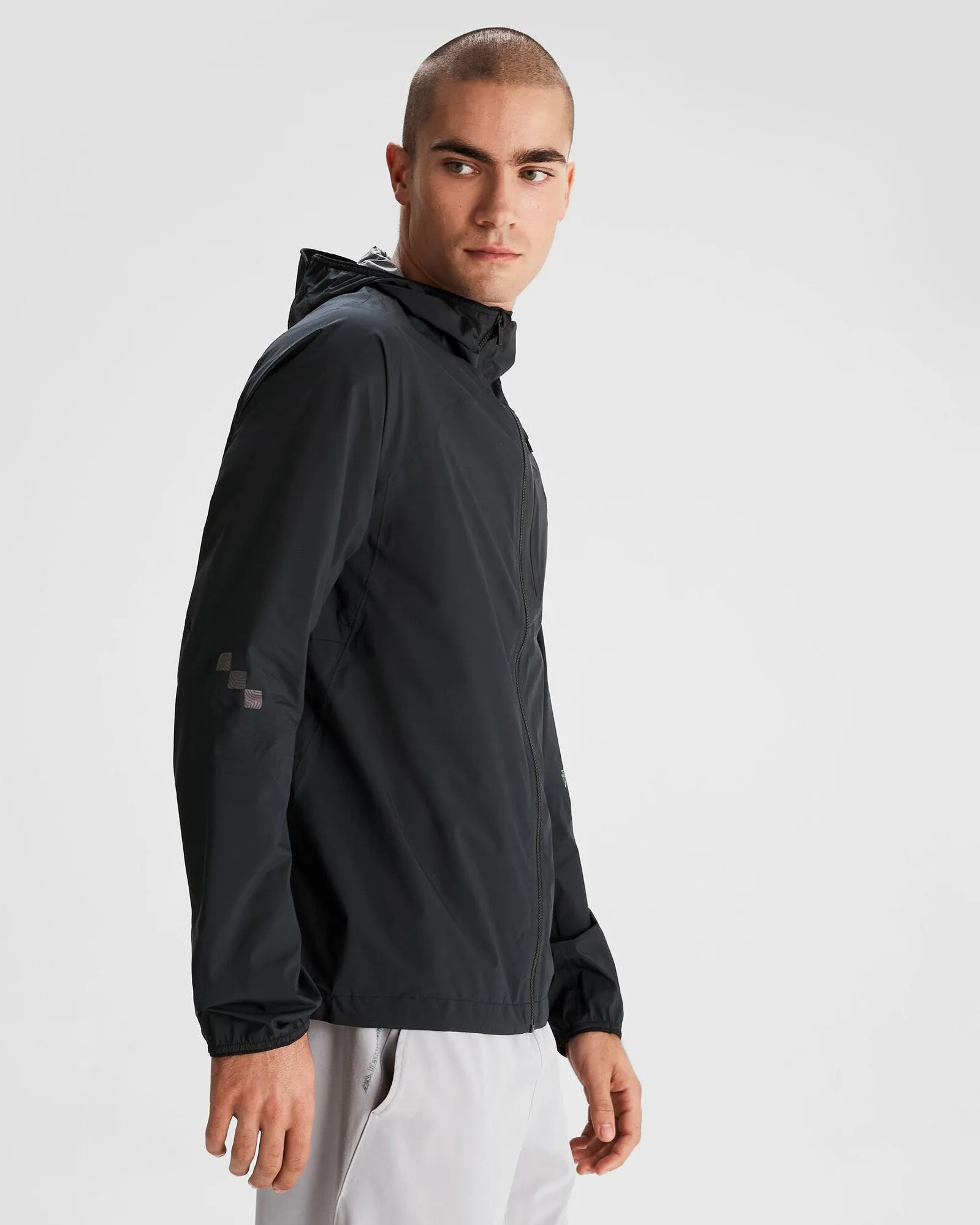 Men's Seeker 2.5L Rain Jacket - Black Stingray