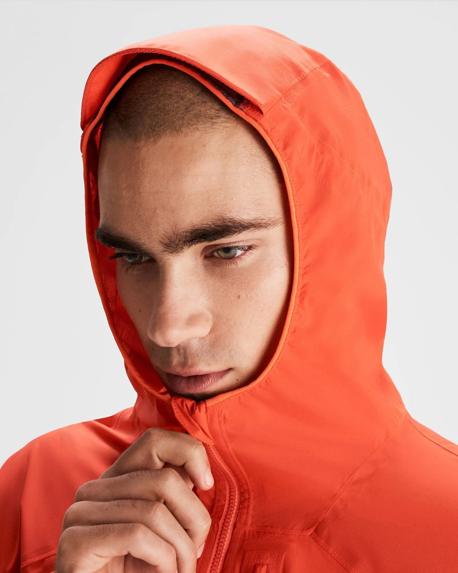 Men's Seeker 2.5L Rain Jacket - Hut Orange