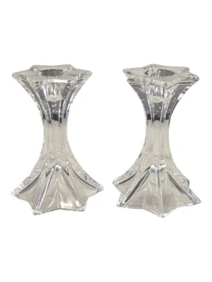 Mikasa Austria Set of 2 Firestar Crystal Candle Holders Mikasa Austria Set of 2 Firestar Crystal Candle Holders