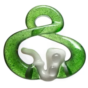 Natey Love - Infinity Loop Pendant - Pipe Love - Green Stardust