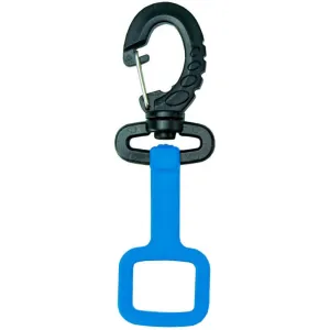 Open Box Innovative Scuba Concepts Rubber Octo-Holder With Clip (Blue)