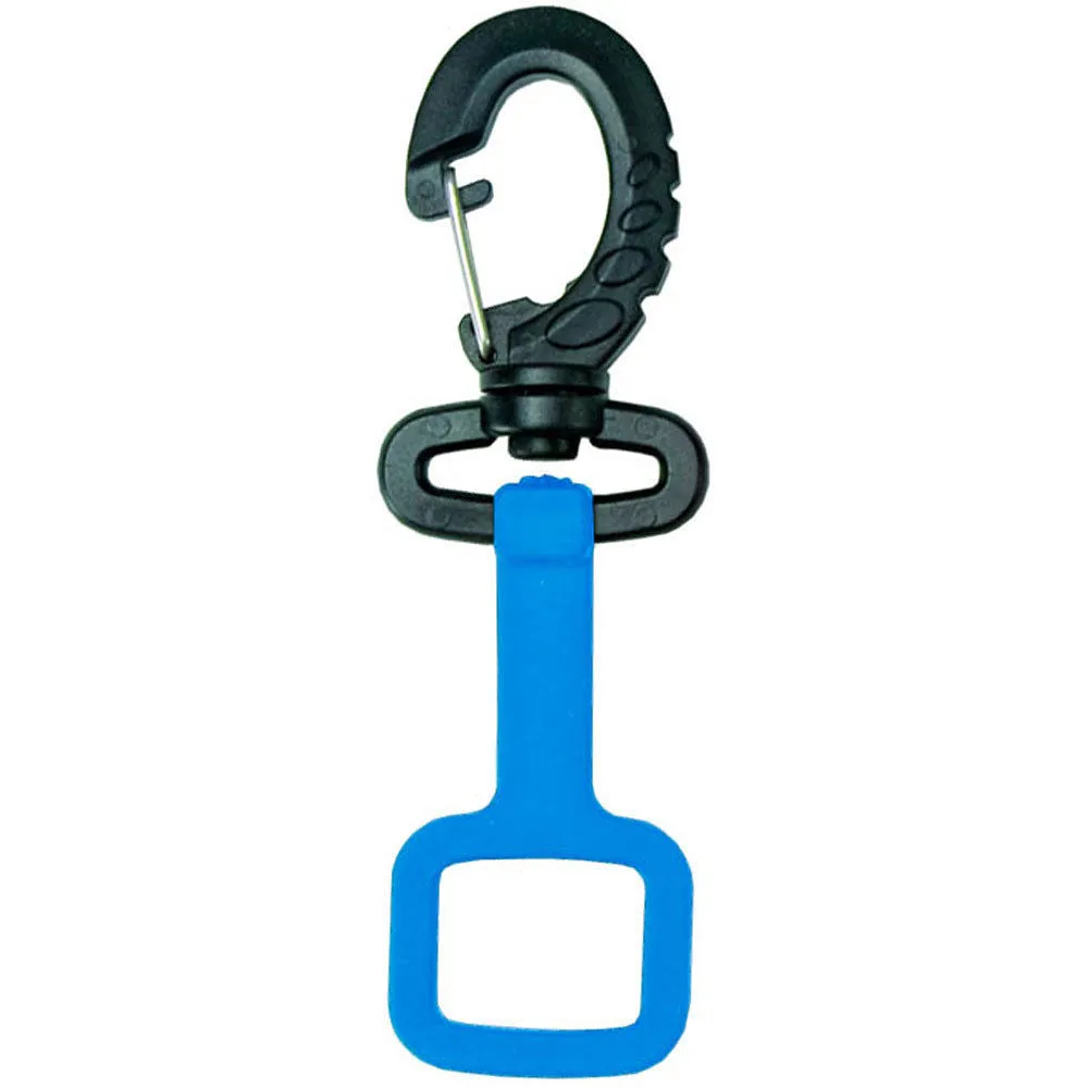 Open Box Innovative Scuba Concepts Rubber Octo-Holder With Clip (Blue)
