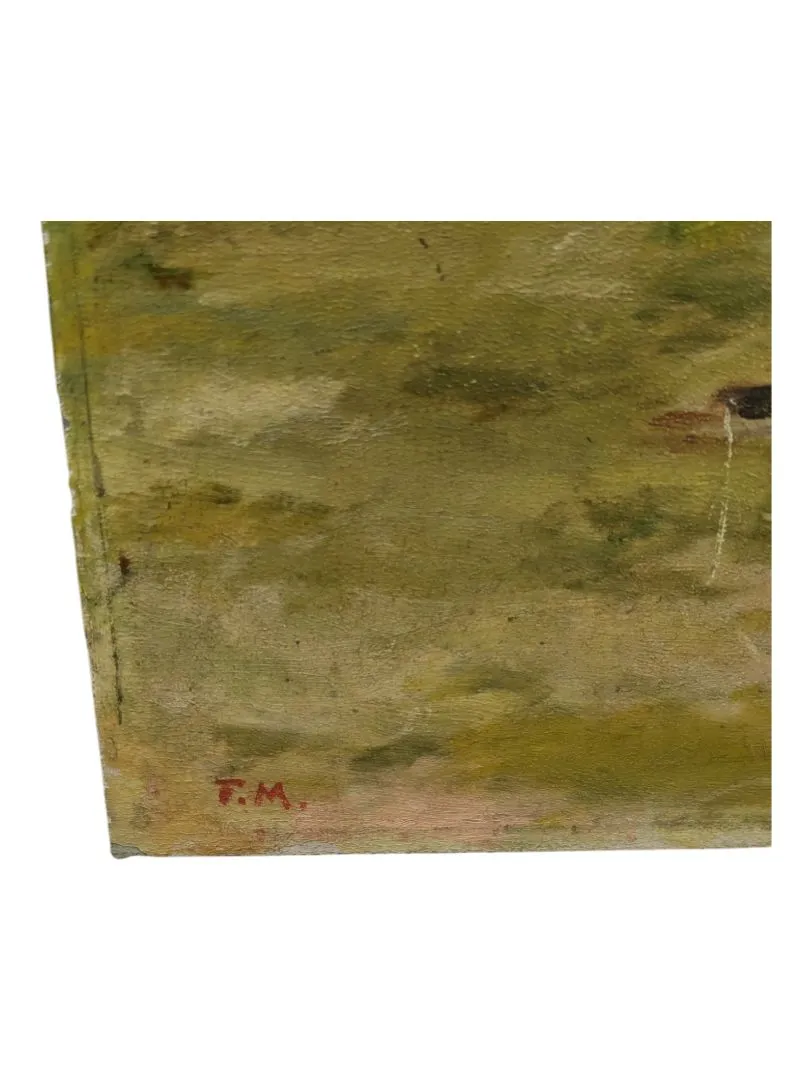 Original painting of rural cottage