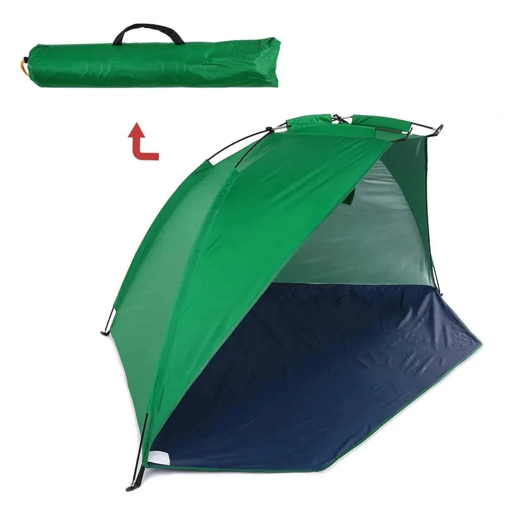 Outdoor Beach Tent Sunshine Shelter 2 Person 170T Polyester Sunshade Camping Tent for Fishing Hiking Picnic Park