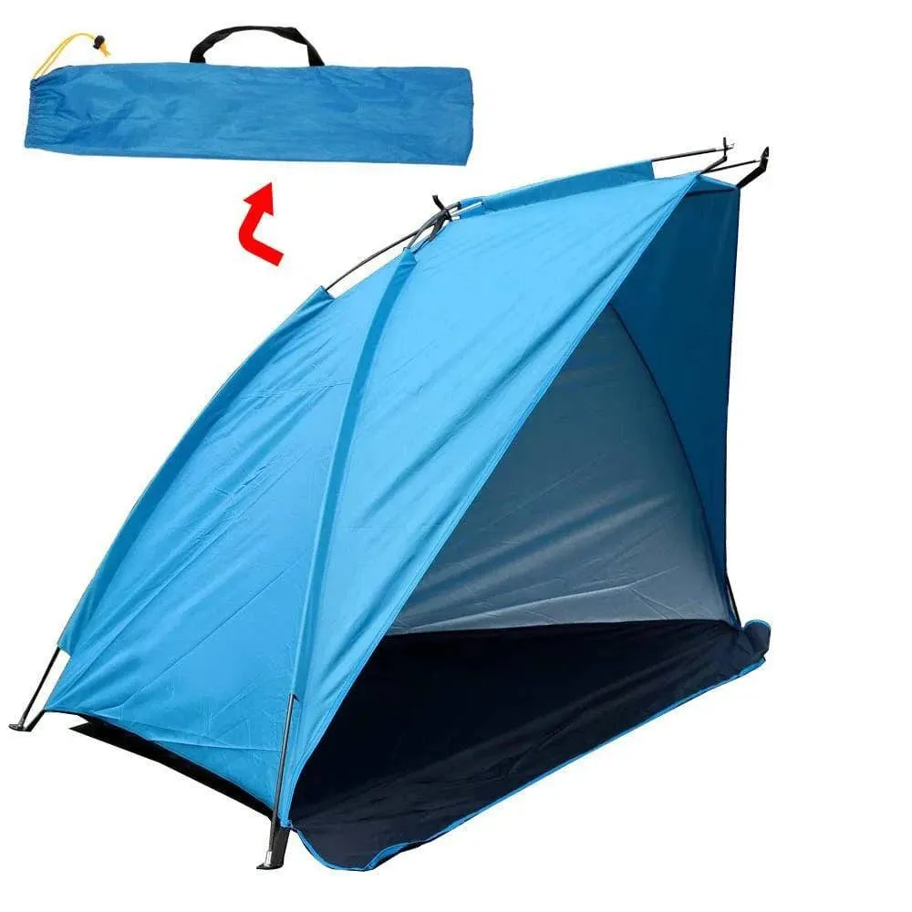Outdoor Beach Tent Sunshine Shelter 2 Person 170T Polyester Sunshade Camping Tent for Fishing Hiking Picnic Park