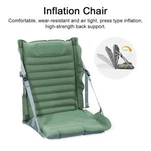 Outdoor Camping Inflation Chair Portable Beach Picnic Inflation Chair Mat with Back Rest Thickness Waterproof Folding Chair Outdoor Camping Inflation Chair Portable Beach Picnic Inflation Chair Mat with Back Rest Thickness Waterproof Folding Chair