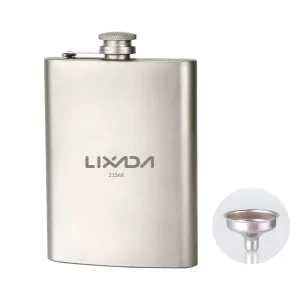 Outdoor Ti Flask Lightweight Ti Alcohol Container Ti Wine Bottle 215ml Camping Ti Flask For Outdoor Hiking Outdoor Ti Flask Lightweight Ti Alcohol Container Ti Wine Bottle 215ml Camping Ti Flask For Outdoor Hiking