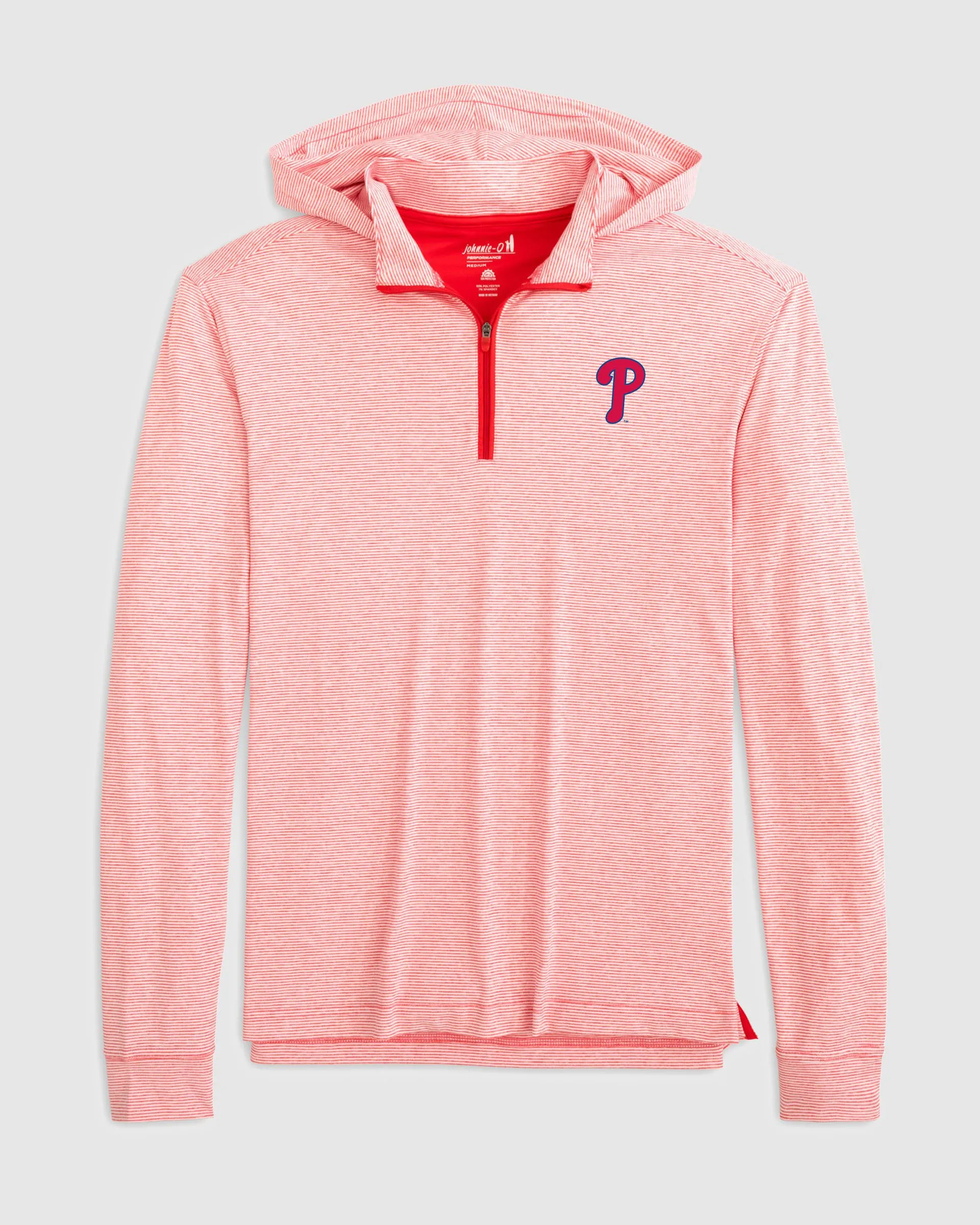 Philadelphia Phillies Hybrid Performance 1/4 Zip Hoodie