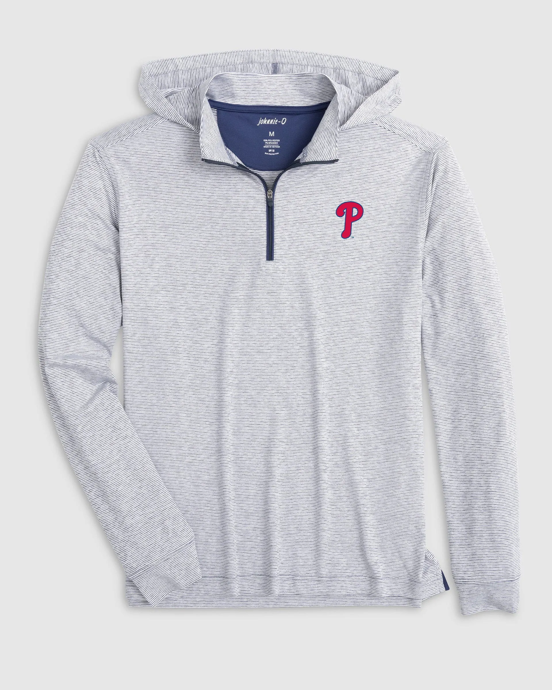 Philadelphia Phillies Hybrid Performance 1/4 Zip Hoodie