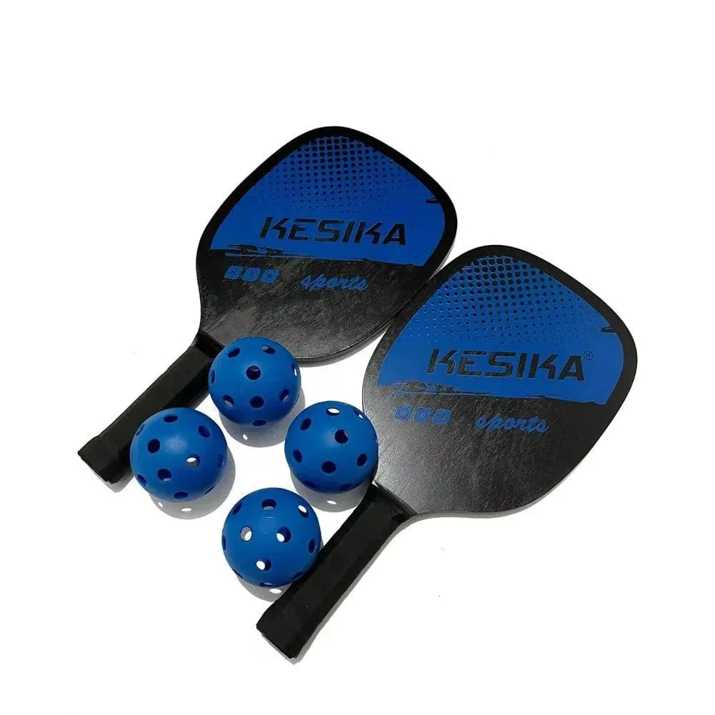 Pickleball Paddle Set Pickleball Rackets Ball Set 2 Rackets & 4 Pickleball Balls with Carrying Bag for Men Women 2022 New